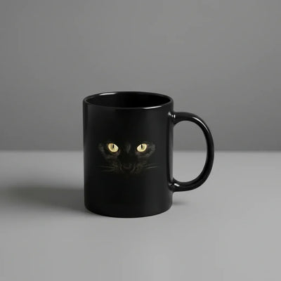 Mug chat noir réaliste - MiaouDéco