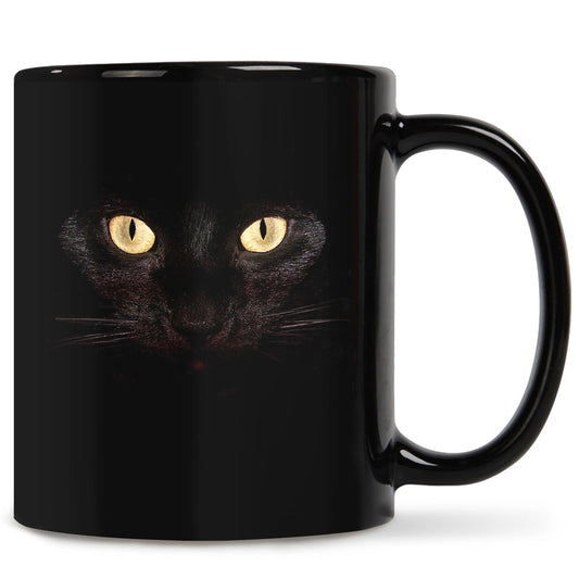 Mug chat noir réaliste
