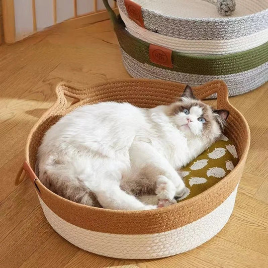 panier rond pour chat japonais