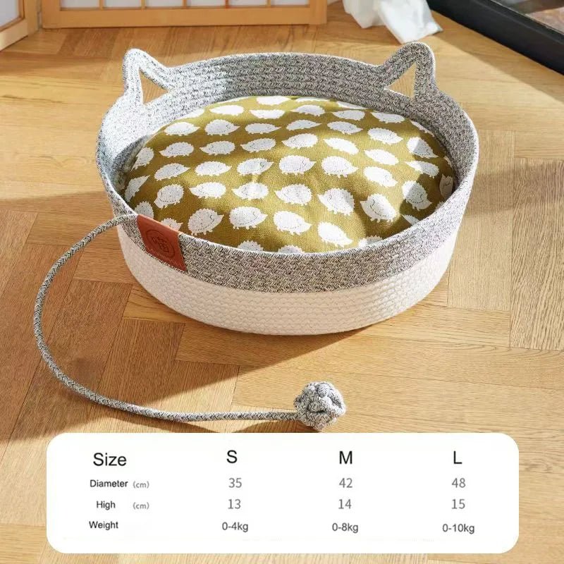 panier rond pour chat japonais