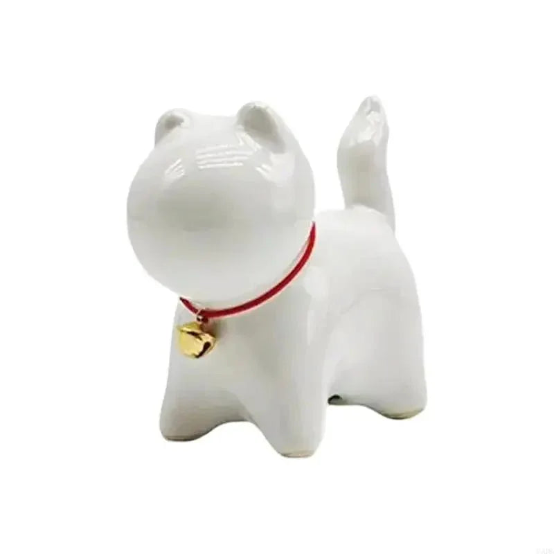 Sculpture chat miniature en céramique - MiaouDéco