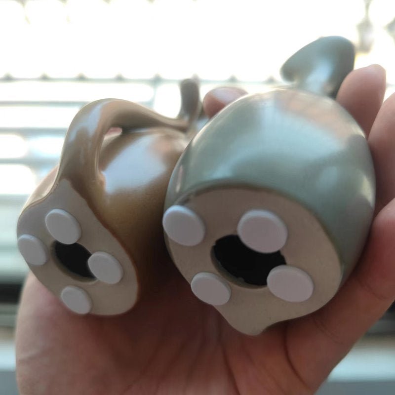 Statue de chat en céramique design et sobre