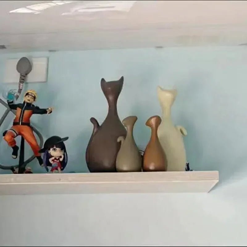 Statue de chat en céramique design et sobre