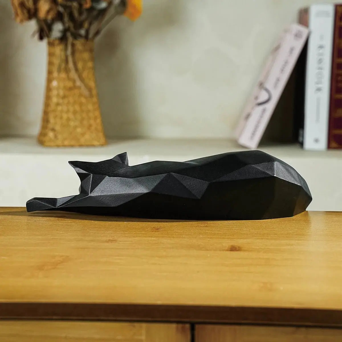Sculpture chat moderne – Décoration féline minimaliste design MiaouDéco
