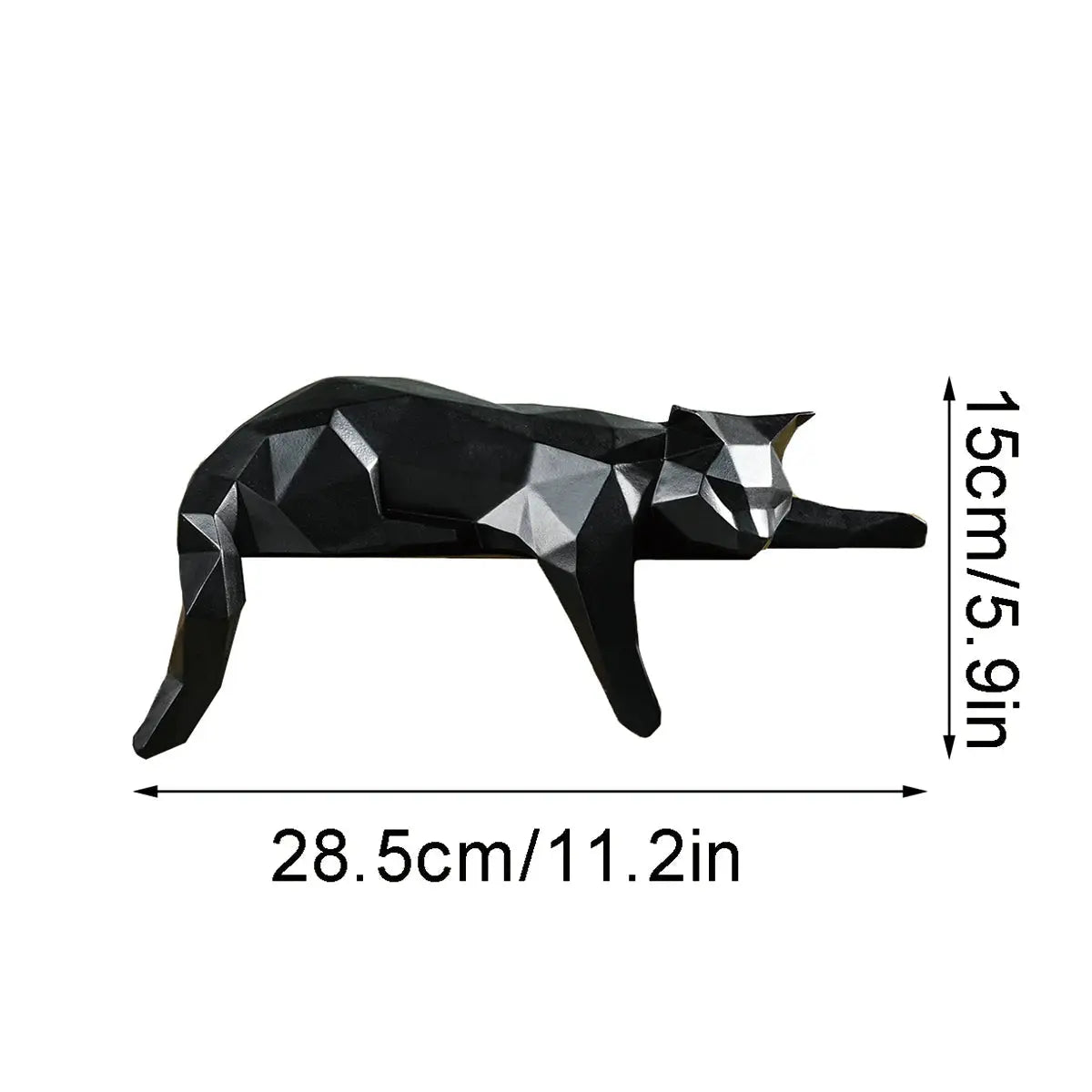 Sculpture chat moderne – Décoration féline minimaliste design MiaouDéco