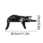 Sculpture de chat allongé moderne - MiaouDéco